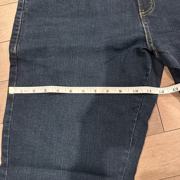 Men's Straight Jeans - Dark Blue - Workwear - Picture 4 of 8